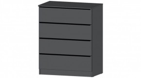 ЭЛЕГАНТ Комод 4 ящика (графит) в Ревде - revda.ok-mebel.com | фото
