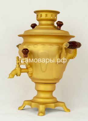 Электрический самовар "Русское золото" матовая груша на 2 литра (Ограниченная серия) в Ревде - revda.ok-mebel.com | фото 1