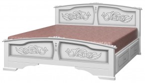 ЕЛЕНА Кровать из массива 1400 с 2-мя ящиками  в Ревде - revda.ok-mebel.com | фото