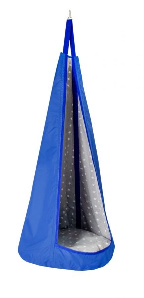 Гамак-кокон подвесной Невесомость цв. синий-серый в Ревде - revda.ok-mebel.com | фото 1