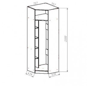 ГЕОМЕТРИЯ ГМТ.05 шкаф угловой в Ревде - revda.ok-mebel.com | фото 2