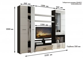 Гостиная Альфа МДФ (Венге/Белый глянец) в Ревде - revda.ok-mebel.com | фото 3