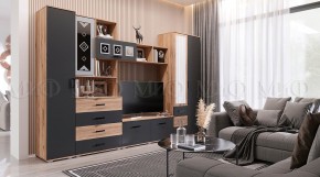Гостиная Белла (Сандал, Графит/Дуб крафт) в Ревде - revda.ok-mebel.com | фото 5