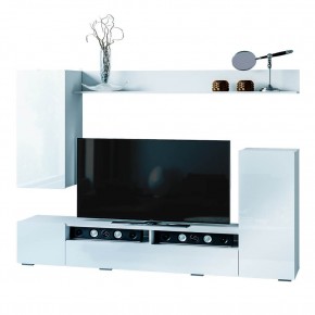 Гостиная Диаманд (белый/белый глянец) в Ревде - revda.ok-mebel.com | фото 3