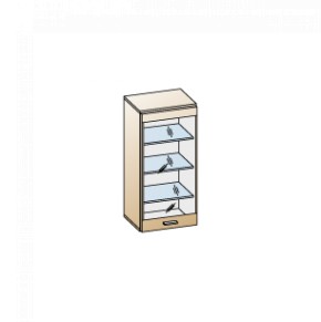 Гостиная Камелия Композиция 8 (Гикори Джексон темный) в Ревде - revda.ok-mebel.com | фото 2