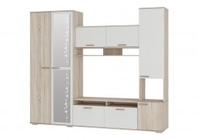 Гостиная Лукас (Сонома/Белый) в Ревде - revda.ok-mebel.com | фото 2