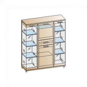 Гостиная Мелисса Композиция 6 (Гикори Джексон светлый) в Ревде - revda.ok-mebel.com | фото 2