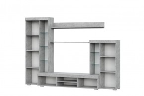 Гостиная МГС 5 (Цемент светлый/Белый) в Ревде - revda.ok-mebel.com | фото 2