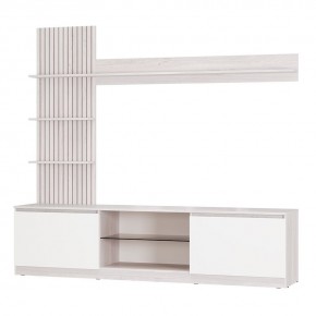 Гостиная Убер ГС-05 (ясень белый/белый) в Ревде - revda.ok-mebel.com | фото 2