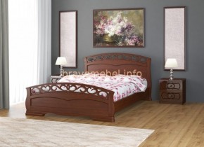 ГРАЦИЯ-1 Кровать из массива 1200 (Орех) в Ревде - revda.ok-mebel.com | фото