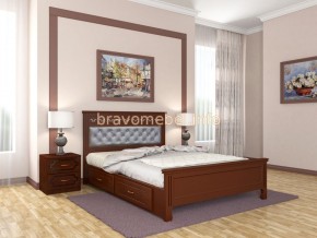 ГРАЦИЯ Кровать из массива 1600 с 2-мя ящиками  в Ревде - revda.ok-mebel.com | фото 2
