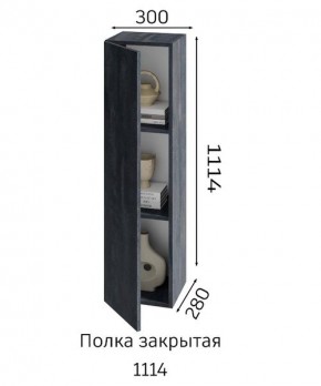 ХЛОЯ Гостиная (Дуб Вотан/Обсидиан) модульная в Ревде - revda.ok-mebel.com | фото 4