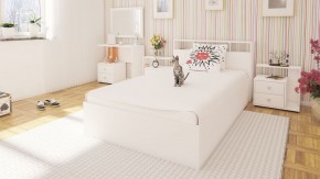 Камелия Кровать 1200, цвет белый, ШхГхВ 123,5х217х78,2 см., сп.м. 1200х2000 мм., без матраса, основание есть в Ревде - revda.ok-mebel.com | фото 4