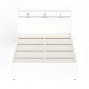 Камелия Кровать 1400, цвет белый, ШхГхВ 143,5х217х78,2 см., сп.м. 1400х2000 мм., без матраса, основание есть в Ревде - revda.ok-mebel.com | фото 5