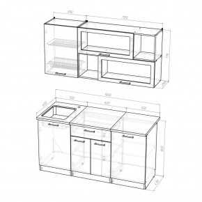 КИРА Кухонный гарнитур Стандарт (1600 мм ) в Ревде - revda.ok-mebel.com | фото 2