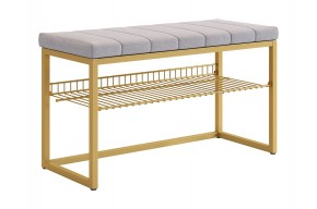 КЛАССНАЯ 2 Обувница (золото/оникс (велюр)​​​​​​​) в Ревде - revda.ok-mebel.com | фото