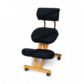 Коленный стул со спинкой Smartstool KW02В + Чехлы в Ревде - revda.ok-mebel.com | фото