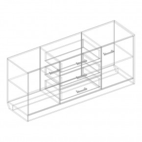 Комод 2 ств. с 3 ящиками "Милана" в Ревде - revda.ok-mebel.com | фото 2