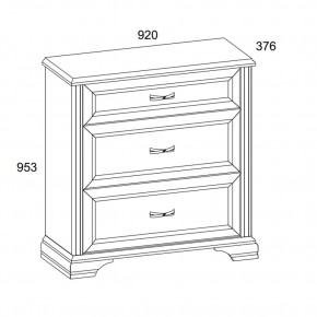 Комод 3S, MONAKO, цвет Сосна винтаж/дуб анкона в Ревде - revda.ok-mebel.com | фото 2