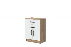 Комод Эконом (Дуб крафт золотой/Белый текстурный) в Ревде - revda.ok-mebel.com | фото