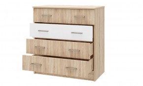 БЕАТРИС Комод К800 (Дуб Сонома светлый/Белый глянец) в Ревде - revda.ok-mebel.com | фото 2