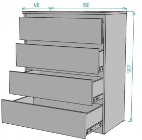 Комод Мальта K112 в Ревде - revda.ok-mebel.com | фото 2