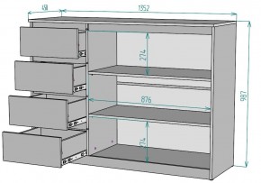 Комод Мальта K116 в Ревде - revda.ok-mebel.com | фото 2