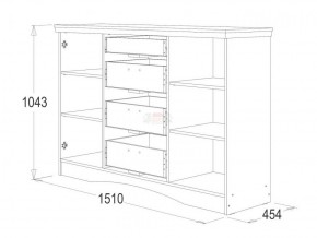 Комод многоцелевой Ольга-10 МДФ в Ревде - revda.ok-mebel.com | фото 2