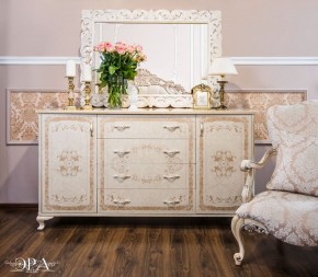 Комод широкий Патрисия (крем корень глянец) в Ревде - revda.ok-mebel.com | фото 2