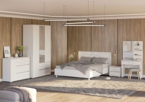 АДЕЛИНА Комод с 1дв и 3-мя ящ (белый рамух) в Ревде - revda.ok-mebel.com | фото 3