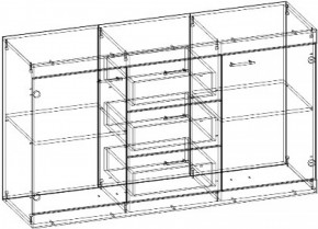 СОНАТА КС-1500 Комод (Дуб сонома/Белый глянец) в Ревде - revda.ok-mebel.com | фото 2