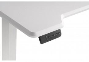 Компьютерный стол Маркос с механизмом подъема 120х75х75 белый / шагрень белая в Ревде - revda.ok-mebel.com | фото 7