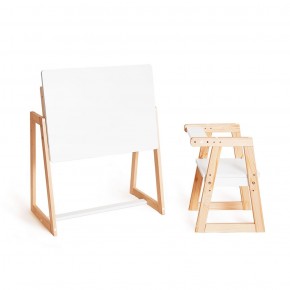 Комплект детской мебели стол и  два стула Я САМ "Лофт-Дуо" (Белый) в Ревде - revda.ok-mebel.com | фото 4