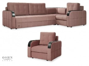 Комплект мягкой мебели Остин HB-178-18 (Велюр) Угловой + 1 кресло в Ревде - revda.ok-mebel.com | фото 1