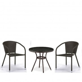 Комплект плетеной мебели T282ANT/Y137C-W53 Brown (2+1) в Ревде - revda.ok-mebel.com | фото 1