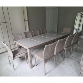 Комплект плетеной мебели T438/Y380C-W85 Latte (10+1) + подушки в Ревде - revda.ok-mebel.com | фото 3