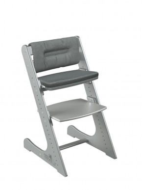 Комплект растущий стул и подушки Конёк Горбунёк Комфорт  (Серый металлик, Графит) в Ревде - revda.ok-mebel.com | фото