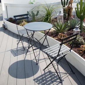 Комплект садовой мебели OTS-001R (стол + 2 стула) металл в Ревде - revda.ok-mebel.com | фото 2
