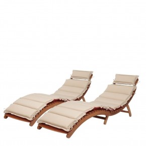 Комплект шезлонги и столик AFM-803A-T133 Beige (2+1) в Ревде - revda.ok-mebel.com | фото 2