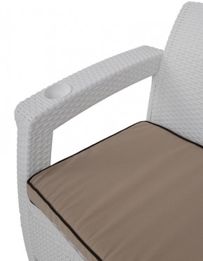 Комплект уличной мебели Yalta Premium Terrace Set (Ялта) белый (+подушки под спину) в Ревде - revda.ok-mebel.com | фото 5