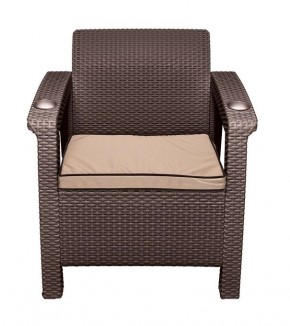 Комплект уличной мебели Yalta Premium Terrace Triple Set (Ялта) шоколадный (+подушки под спину) в Ревде - revda.ok-mebel.com | фото 8