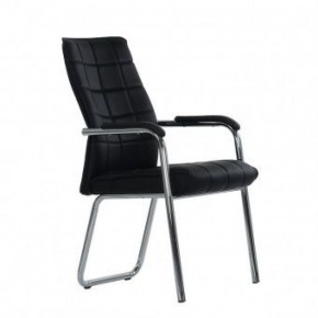 Кресло Barneo K-14 для посетителей и переговорных (черный) в Ревде - revda.ok-mebel.com | фото