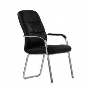 Кресло Barneo K-16 для посетителей и переговорных (черный) в Ревде - revda.ok-mebel.com | фото