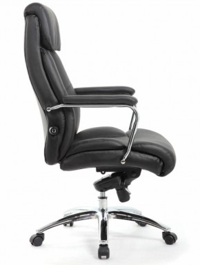 Кресло BRABIX PREMIUM "Phaeton EX-502" (кожа с компаньоном, хром, черное) 530882 в Ревде - revda.ok-mebel.com | фото 3