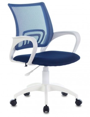 Кресло BRABIX "Fly MG-396W" (белый/темно-синее) 532399 в Ревде - revda.ok-mebel.com | фото