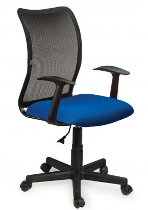 Кресло BRABIX "Spring MG-307", с подлокотниками, комбинированное синее/черное TW, 531404 в Ревде - revda.ok-mebel.com | фото