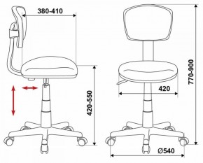 Кресло Бюрократ CH-299/G/15-48 серый в Ревде - revda.ok-mebel.com | фото 3