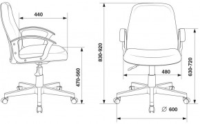 Кресло Бюрократ CH-808-LOW/#B черный 3С11 в Ревде - revda.ok-mebel.com | фото 4