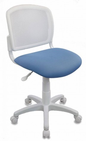Кресло детское Бюрократ CH-W296NX/26-24 белый TW-15 голубой 26-24 в Ревде - revda.ok-mebel.com | фото 1