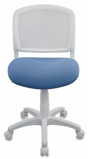 Кресло детское Бюрократ CH-W296NX/26-24 белый TW-15 голубой 26-24 в Ревде - revda.ok-mebel.com | фото 2